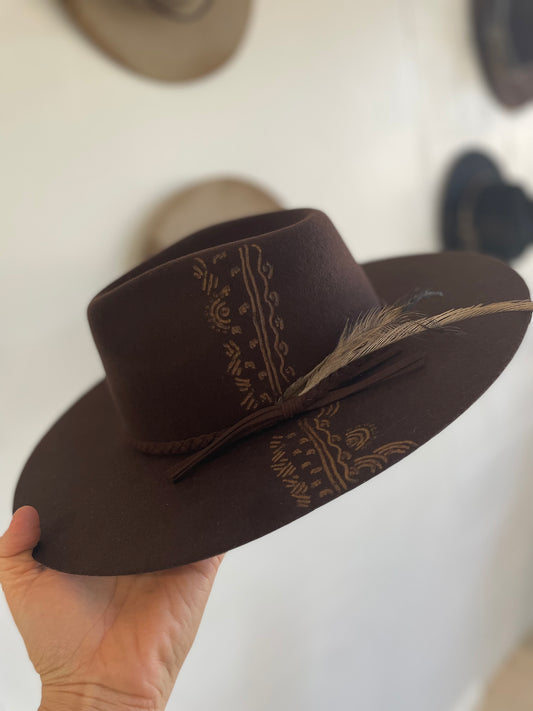 Walking on Country- Brown Fedora