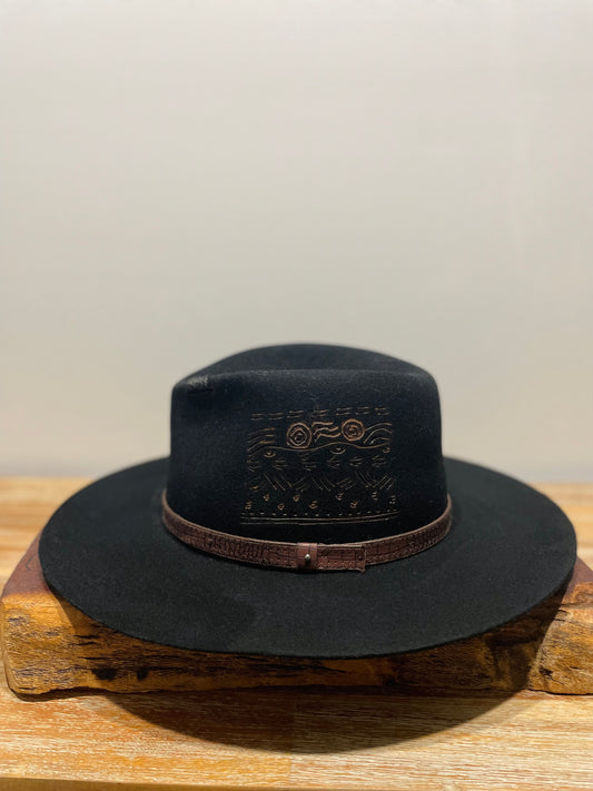 Sale- River Way Art / Black Fedora