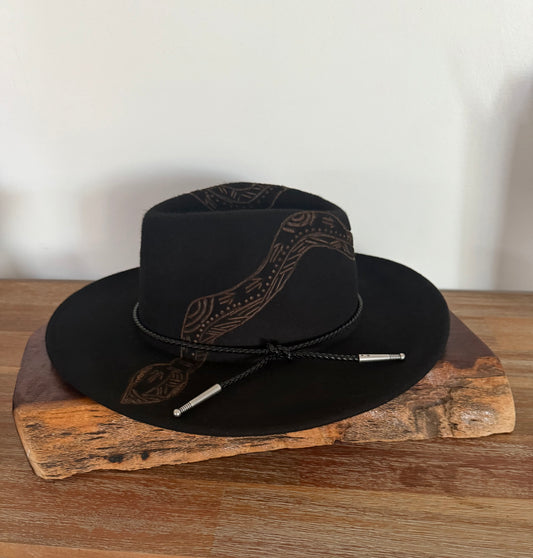 Black Fedora- Rainbow Serpent